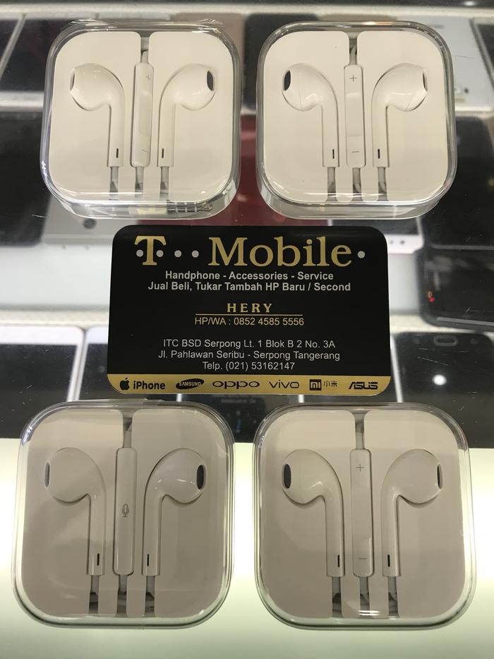 Gambar Ori Earpod Earphone iPhone 4 S 5 S 6 S Plus ORIGINAL 100% Copotan dari Tmobile itc bsd undefined Tokopedia