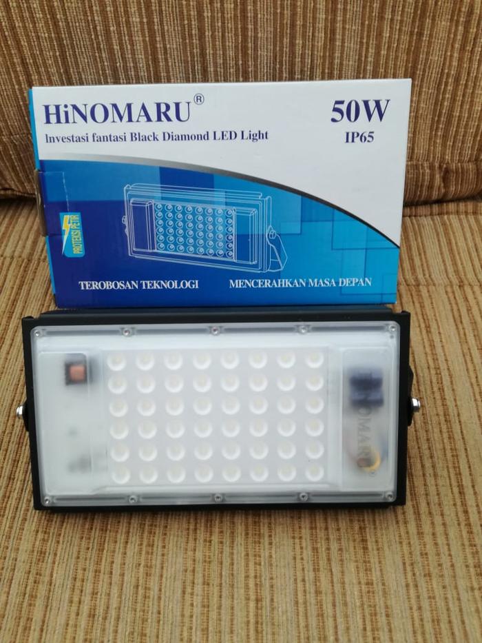Gambar Hinomaru Flood Light Lampu Tembak Kap Sorot LED 50 Watt dari CV. Sumber Cahaya Baru undefined Tokopedia