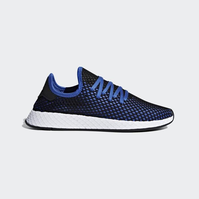 Jual Adidas Men Deerupt Runner Shoes Blue Black Originals Kota