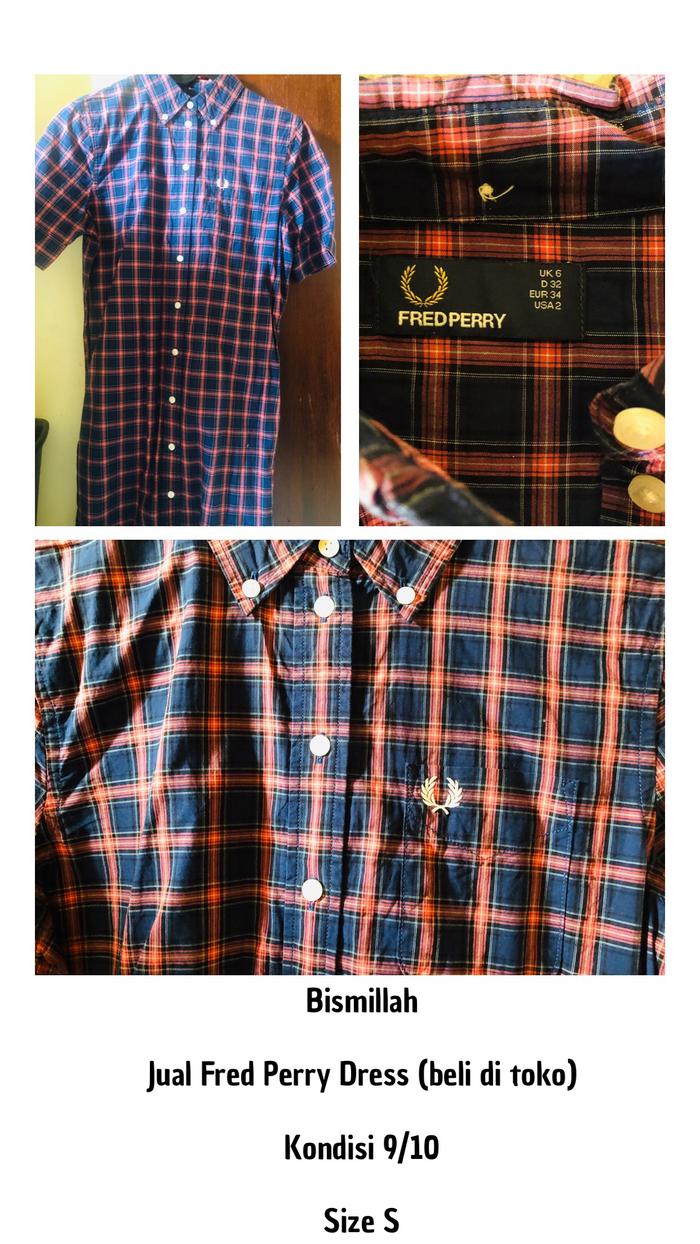Jual Fred perry dress second - Jakarta 