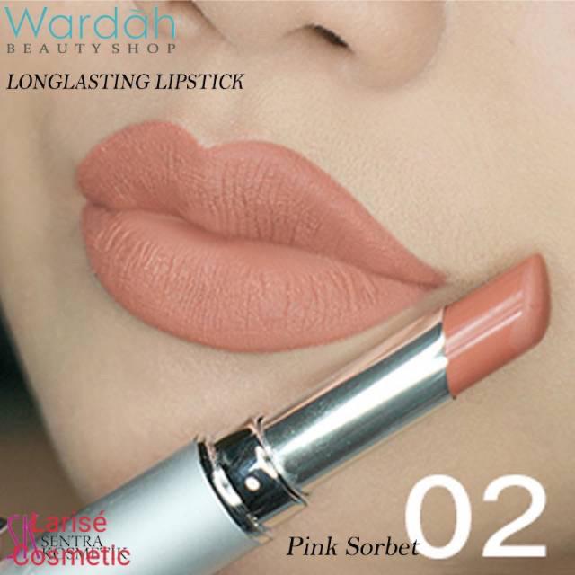 Jual Wardah Longlasting Matte Lipstik 02 Pink Sorbet Kota Tangerang Larise Cosmetic Tokopedia Lipstik wardah no 2