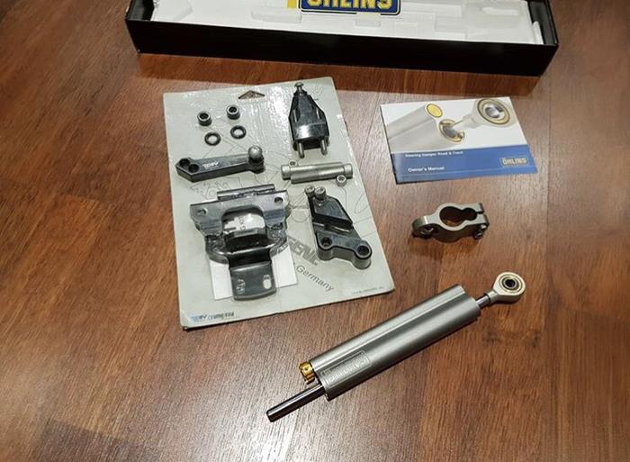 Gambar Steering Damper ER6F ER6 Ninja650 Ohlins Bracket DMV dari Candi Motor undefined Tokopedia