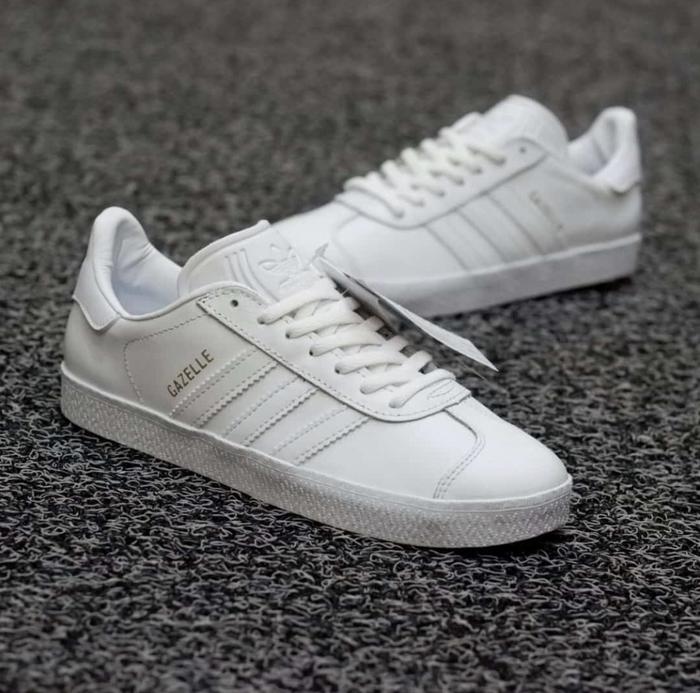 mens white leather adidas shoes