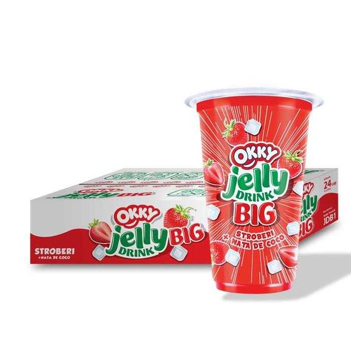 Gambar Okky Jelly Drink Big rasa Stroberi (1 karton isi 24 cup) dari Toko Atong Grosir undefined Tokopedia