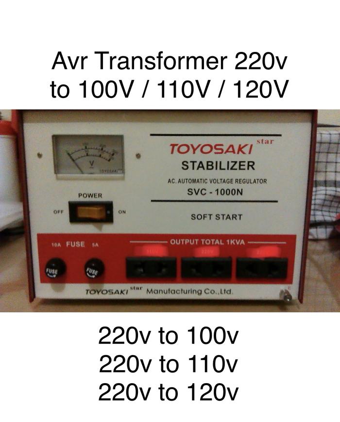 Jual Avr Transformer Perubah Step Down 220v 100v 220v To 110v 220v To 120v Jakarta Barat Power Solution Pws Tokopedia