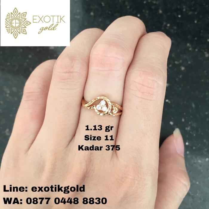 Jual Cincin Emas Simple Kadar 375 Berat 1 13 Gr Kota Semarang Exotik Gold Jual Cincin Emas Simple Kadar 375 Berat 1 13 Gr Kota Semarang Exotik Gold