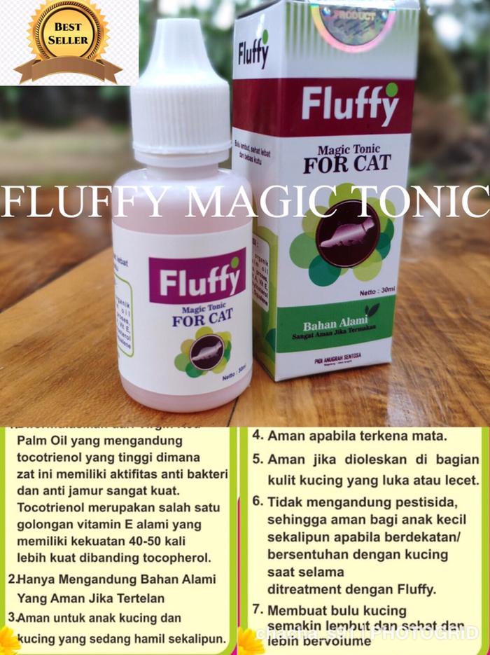 Gambar Fluffy magic tonic - obat kutu kucing ampuh basmi kutu dan jamur dari Caca Coco undefined Tokopedia