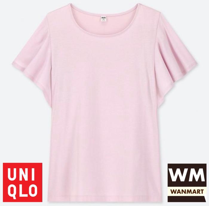 Jual UNIQLO Women T-Shirt Kaos Ruffle 