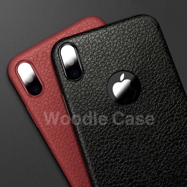 Jelly Leather Case iPhone X XR XS Max Casing Silicone Softcase iPhone  Hitam, iPhone XS Max