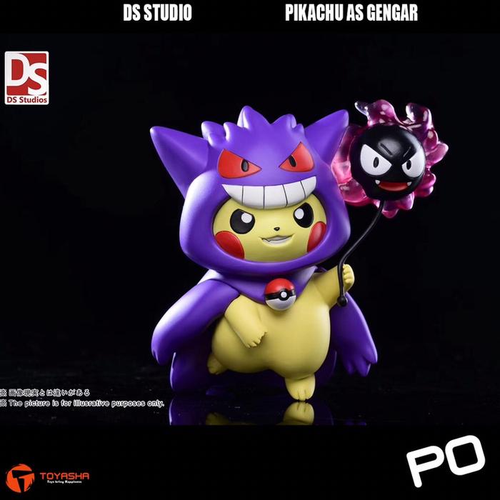 Gambar Resin Action Figure Anime Pokemon DS Studio - Pikachu as Gengar dari Toyasha undefined Tokopedia