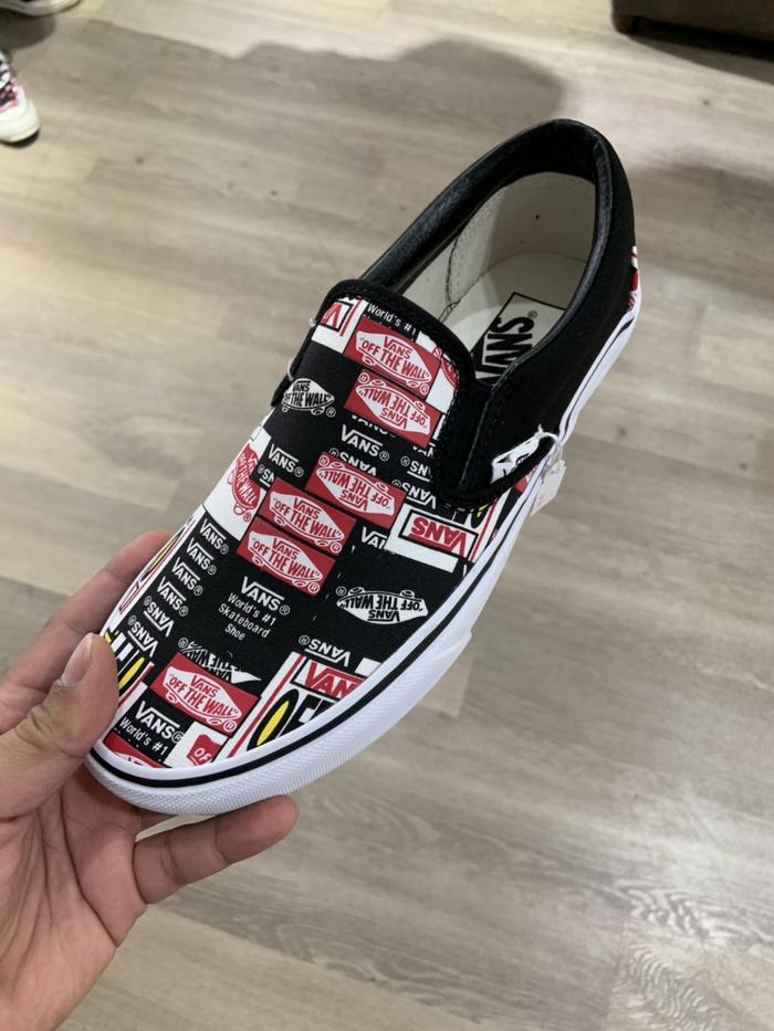 Athletic Shoes Vans Label Mix Slip On Men's Vans “Label Mix” Slip On Skater Shoes Sz