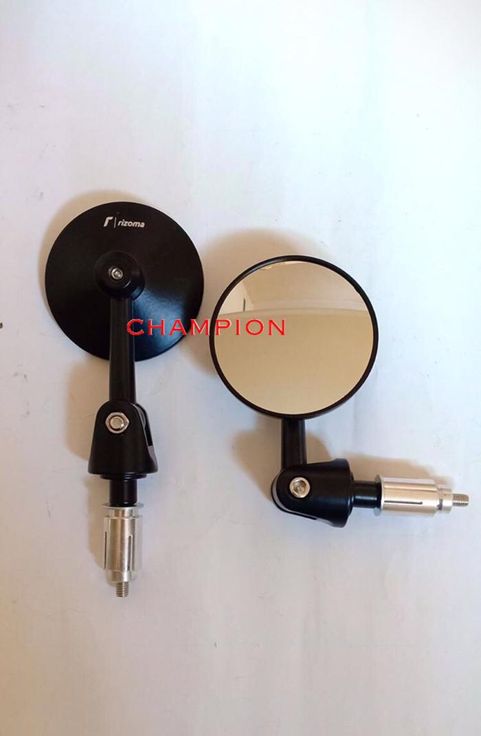 Gambar Spion Jalu Rizoma Bulat 030 - Bar End Mirror Rizoma Universal dari Winner Motoshop_NEW undefined Tokopedia