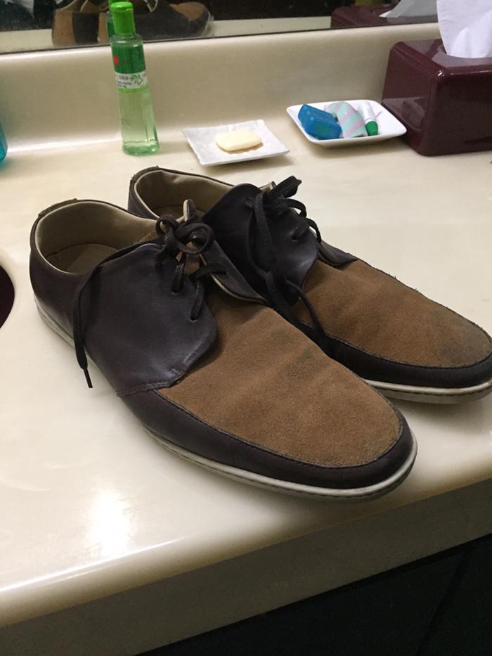fred perry brown leather