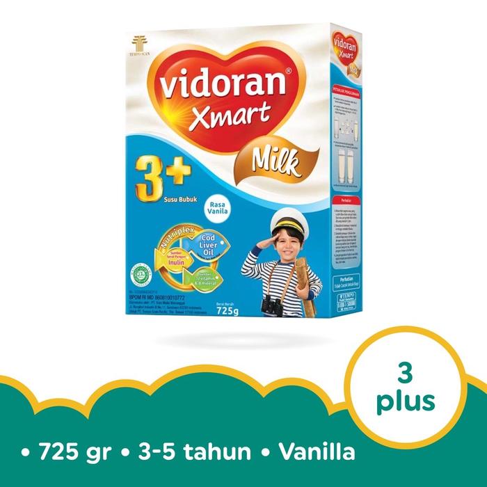 Gambar Susu Vidoran Xmart 3 Plus Rasa Vanila 725 Gram dari TokoSRF undefined Tokopedia