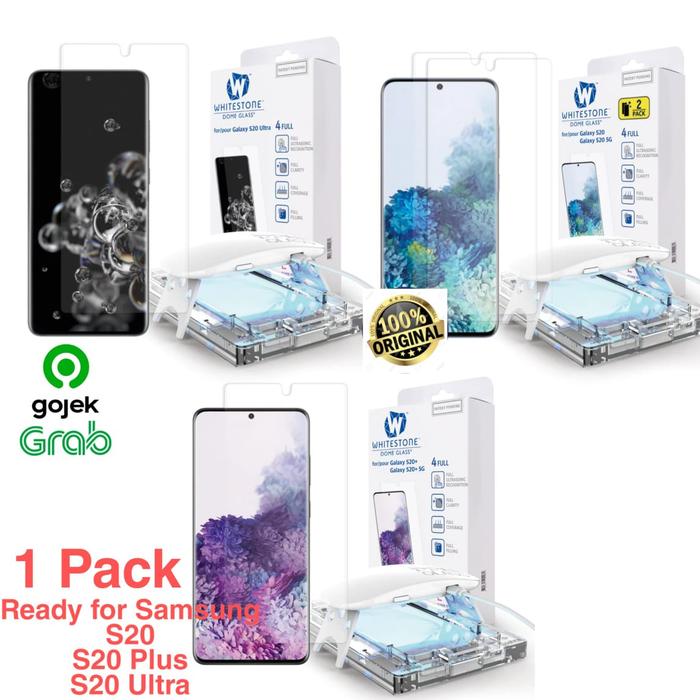 Whitestone Dome UV Tempered Glass Compatible For Samsung S20 Ultra S20 Plus  S20 S20 Non UV