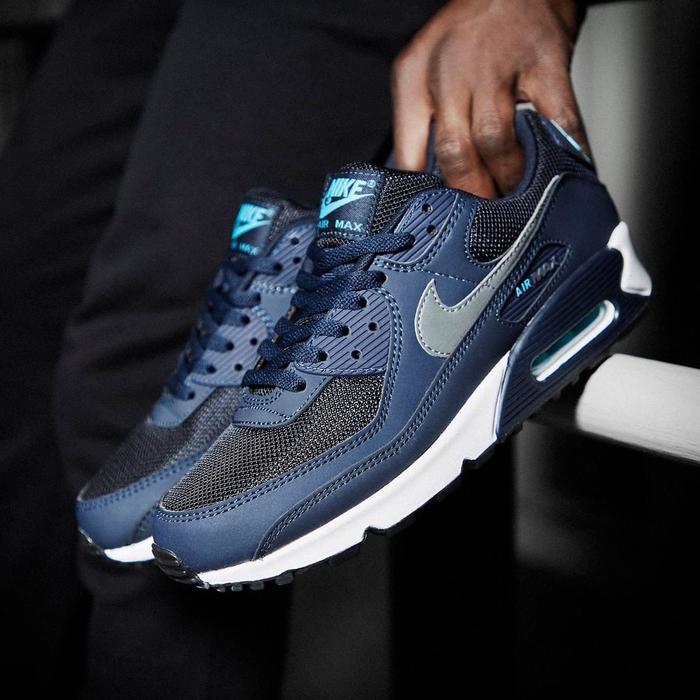 nike air max 90 navy blue and black