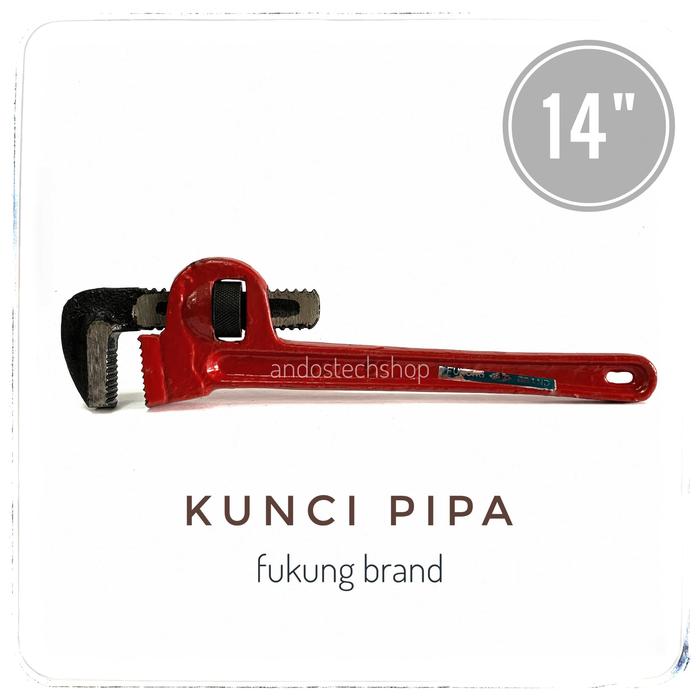 Gambar Kunci Pipa 14" / Pipe Wrench 14 Inch / Kunci Monyet 14 Inci dari andostechshop undefined Tokopedia