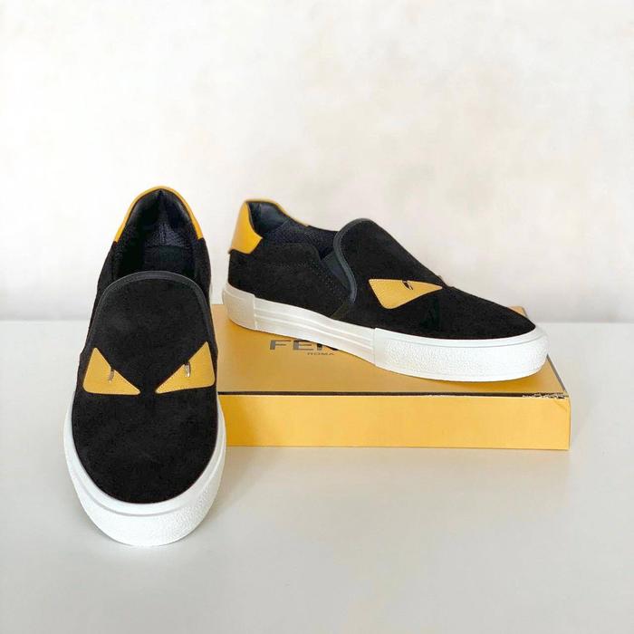fendi monster slip on
