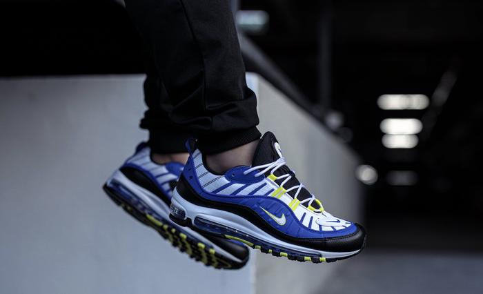 nike 98 white and blue