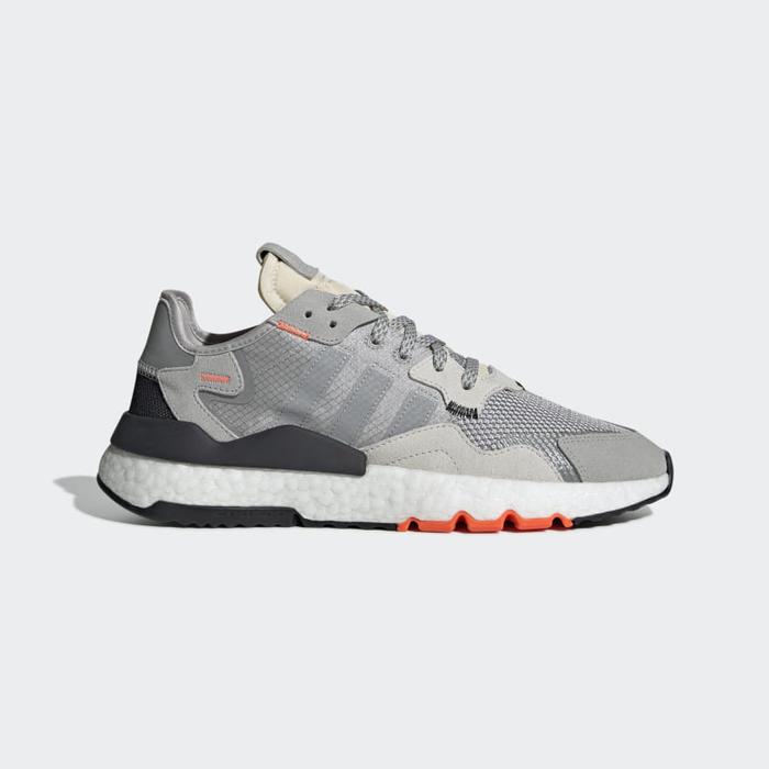 Jual Adidas Men Nite Jogger Shoes Solid Grey Originals Kota