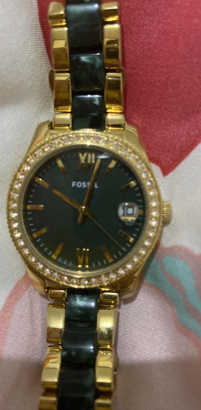 Jual Jam tangan FOSSIL green gold 