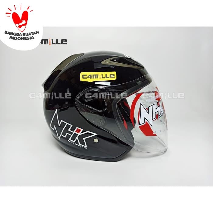 Gambar Helm NHK R6 Black - M dari c4mille undefined Tokopedia