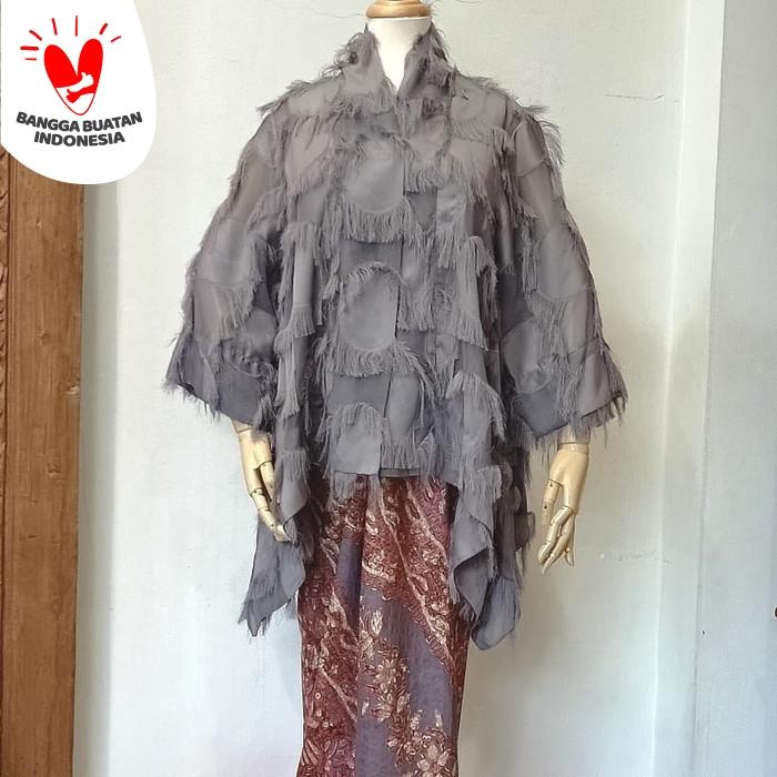 Gambar Kebaya Modern Bulu Abu-Abu, KH-08 dari Batik Harni - BSD undefined Tokopedia