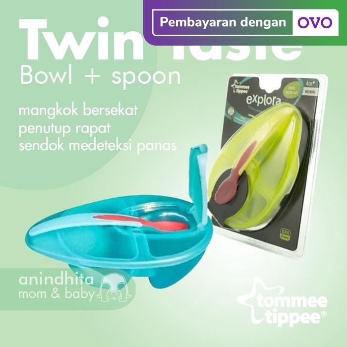 Gambar TOMMEE TIPPEE Explora Twin Taste Feeding Bowl | Mangkok Bayi - Hijau dari ANINDHITA Mom and Baby undefined Tokopedia