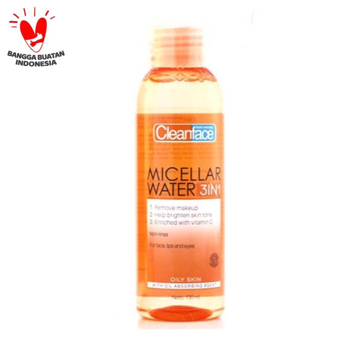 washing face with micellar water