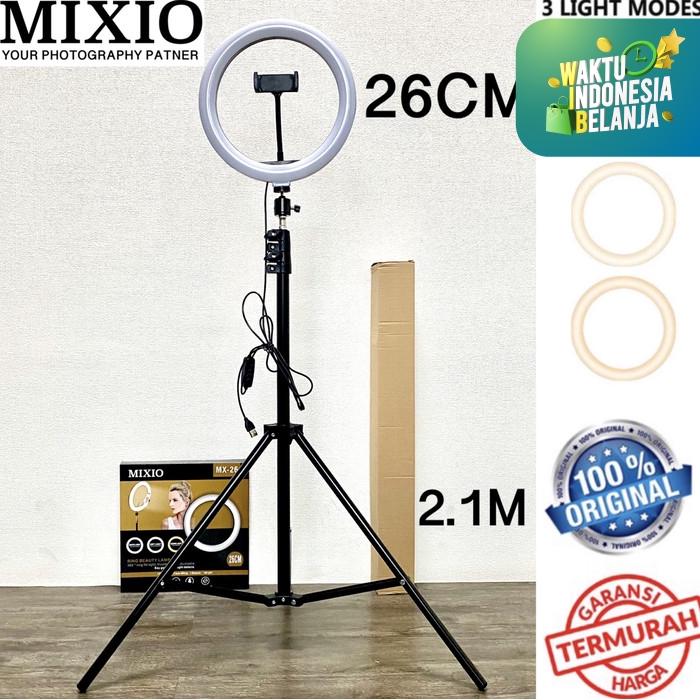 Gambar Ring Light 26cm + Light Stand Tripod 2M Selfie Vlogger Livestreamer - NO TAS dari Mix acc88 undefined Tokopedia