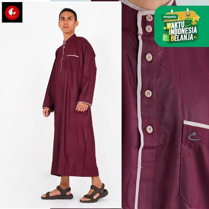 Gambar Pakaian Gamis / Muslim Pria Jubah Asafi AL-ISRA Okechuku - Merah, S dari Okechuku Kota Administrasi Jakarta Barat Tokopedia
