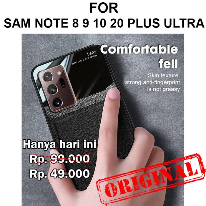 Gambar Case Samsung Note 8 9 10 20 Plus Ultra casing cover tpu MIRROR LEATHER - Note 10 Plus, Hitam dari Case Pedia undefined Tokopedia