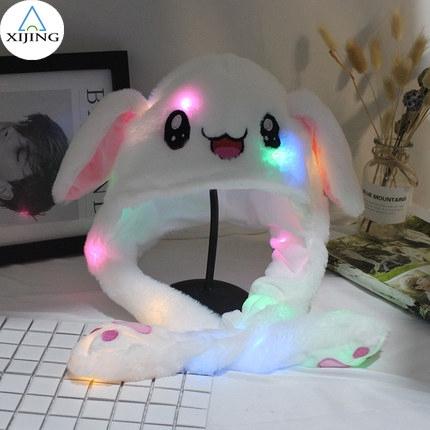 Jual 1pcs KPOP Bunny Hat Berlampu LED 