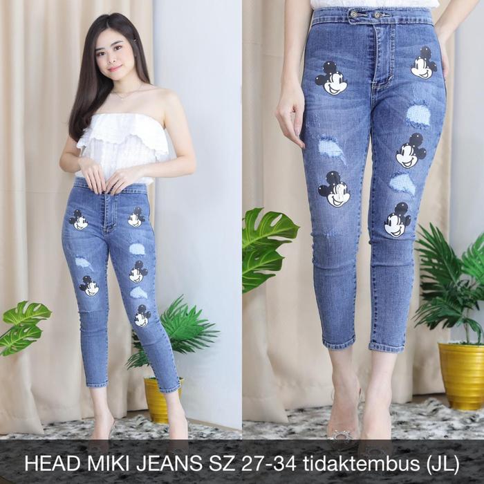 Jual CELANA JEANS MOTIF MICKEY MOUSE 