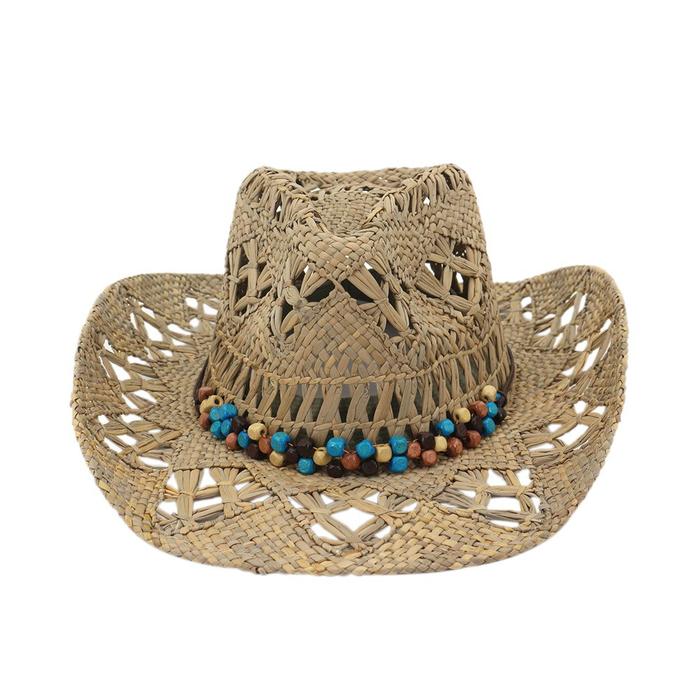 Jual Natural Straw Hat Western Cowboy 