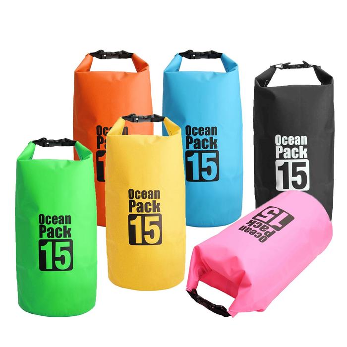 Gambar AN 15L Waterproof Dry Bag Sack Boating Sailing Rafting Canoe dari All Night Import undefined Tokopedia