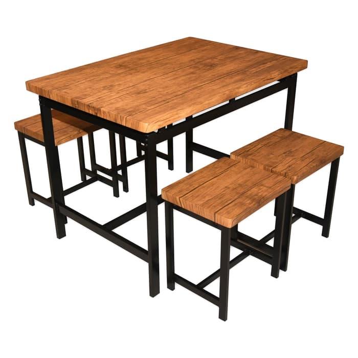 Jual INFORMA MEJA MAKAN MINIMALIS ZOE TABLE SET RECT WITH 4 CHAIR