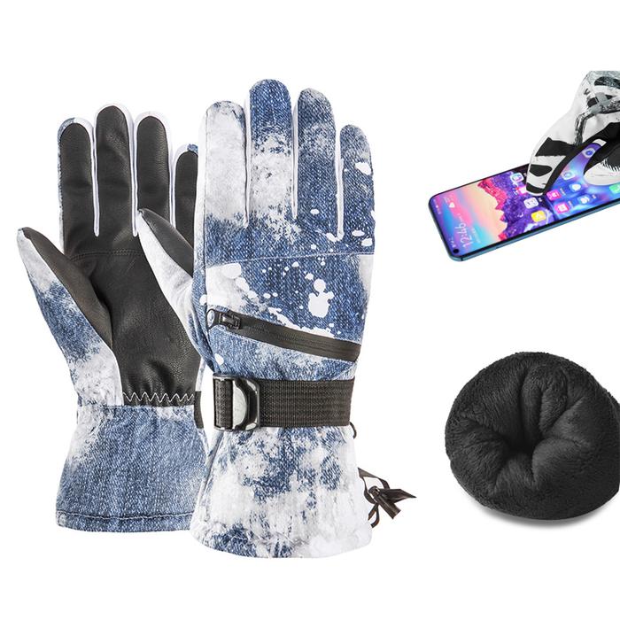Gambar IPREE Men Denim Blue Waterproof Ski Gloves Skiing Snowboard dari Pojok Warung Id undefined Tokopedia