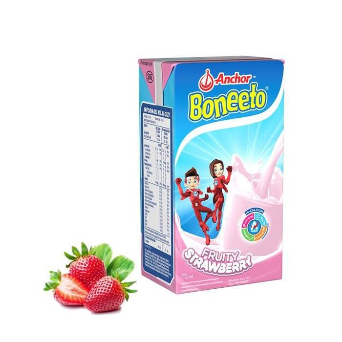 Gambar ANCHOR BONEETO UHT STRAWBERRY 115ML dari Halomart.id undefined Tokopedia