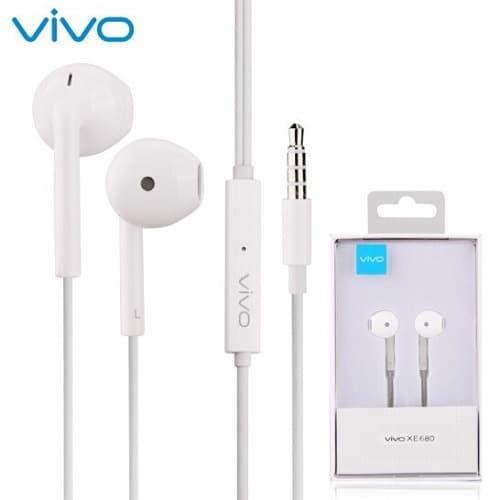 ORIGINAL VIVO Headset V5 XE680 Headphone Earphone Audio Jack Ori  Ori Pack