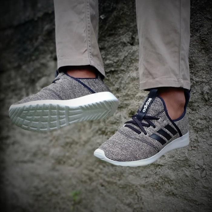 Adidas Cloudfoam Pure Brown White Strip Black Bnwb