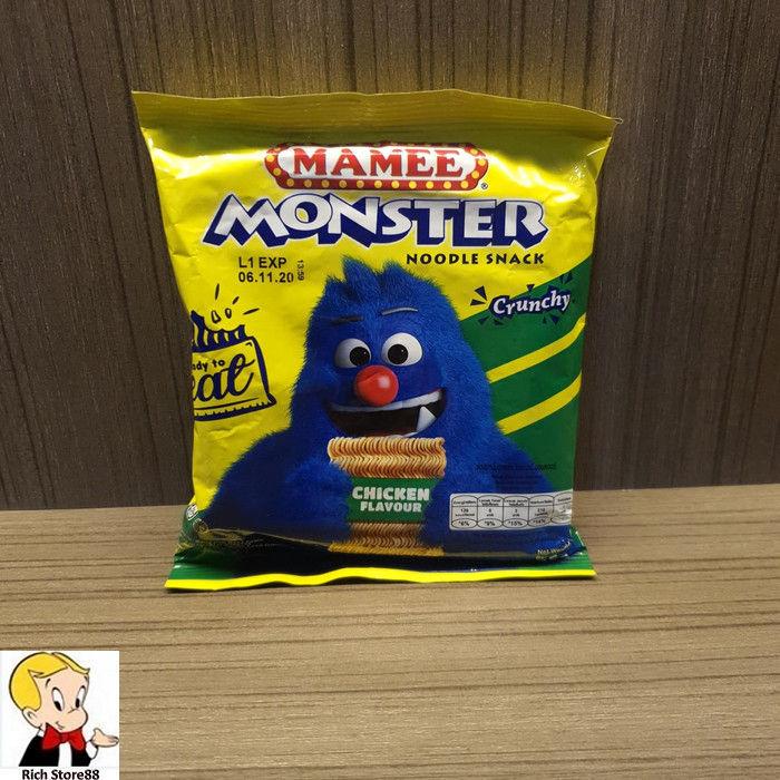 Gambar Mamee Monster Noodle Snack Crunchy Chicken Flavour Ready To Eat 25 Gr dari Rich Store88# undefined Tokopedia