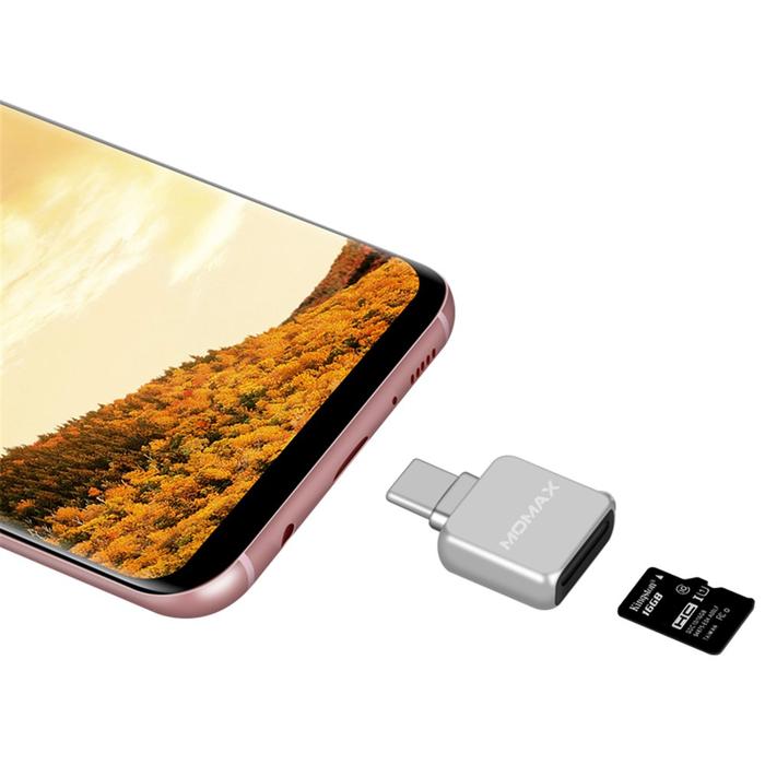Jual Momax Metal Mini Type-c TF Card Memory Card Reader for