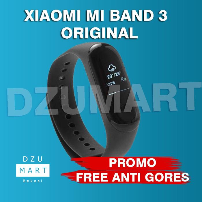Xiaomi Mi Band Miband Oled Ori Smartwatch Original Miband3 Hitam - Main Image