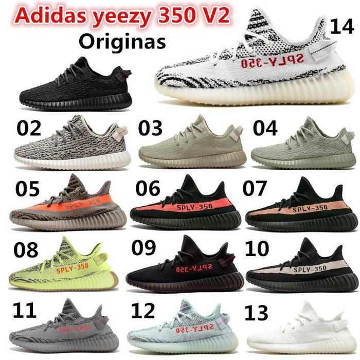Sepatu Adidas Sneakers Lace-up Yeezy 350 V2 Untuk Lari Adidas Yezzy