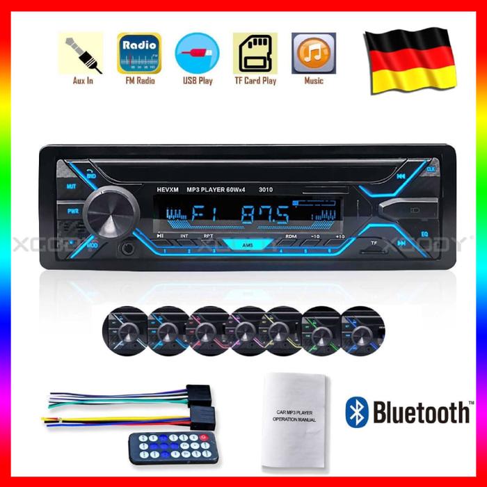 Din Stereo Mp3 Player USB Tf Aux Fm 