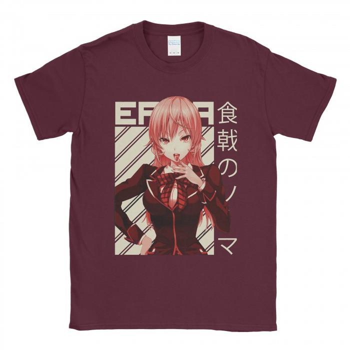 Gambar Baju Kaos Shokugeki No Soma Erina Nakiri - Maroon, L dari Popless Clothing undefined Tokopedia