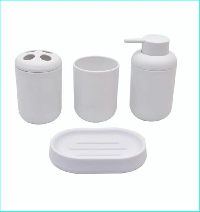 Gambar Kris Set Aksesoris Kamar Mandi B 4 Pcs - Putih dari Gudang ABR undefined Tokopedia