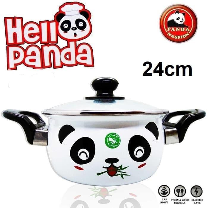 Gambar Panci Hello Panda 24Cm Panci Maspion Original Panci Enamel Panci Panda dari Icha Electric undefined Tokopedia