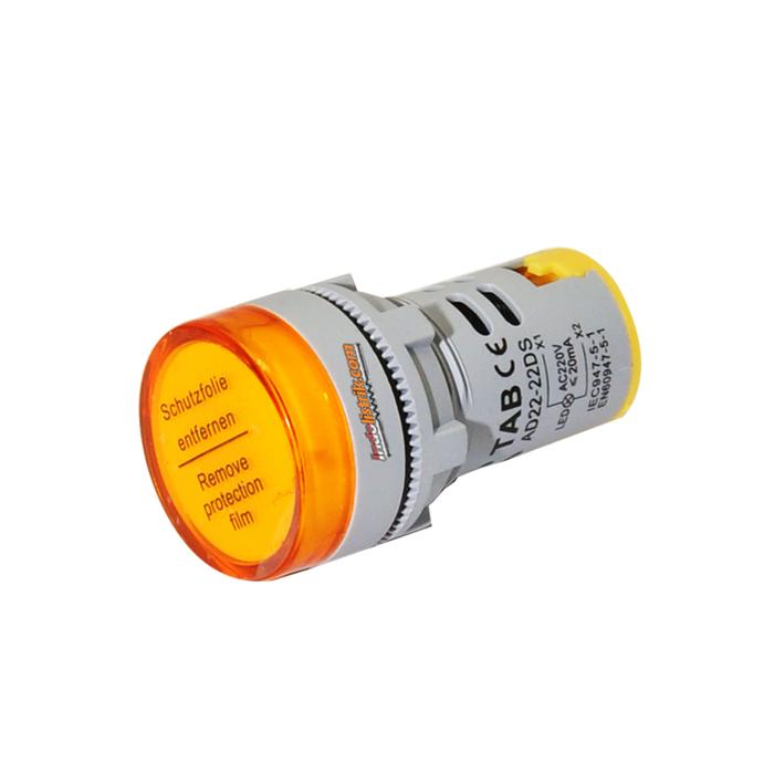 Gambar Pilot Lamp LED 22mm AD22 Abu 22DS 220V AC TAB - MURAH - GROSIR - ASLI - Kuning dari INDOLISTRIK OFFICIAL TNG undefined Tokopedia